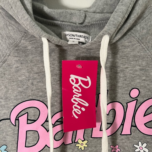 NWT Barbie Girl Trio Cropped Hoodie by Grayson Threads Size S - Picture 4 of 5